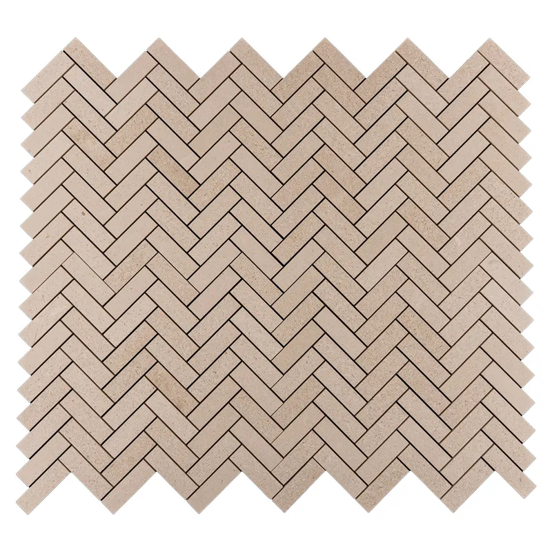 1×3 Herringbone Limestone Honed Mosaic