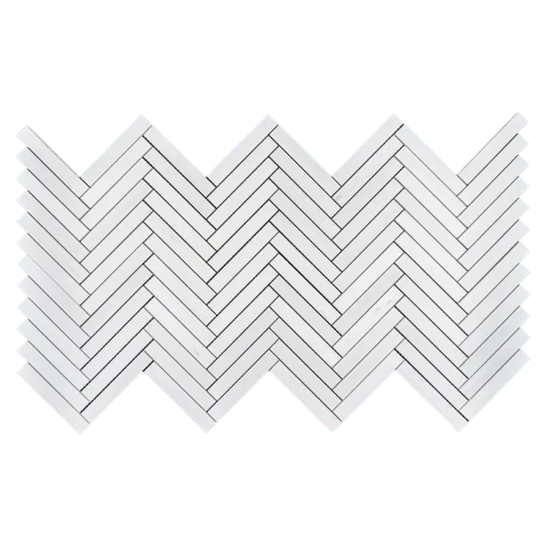 1×6 Herringbone Dolomite Mosaic Tile