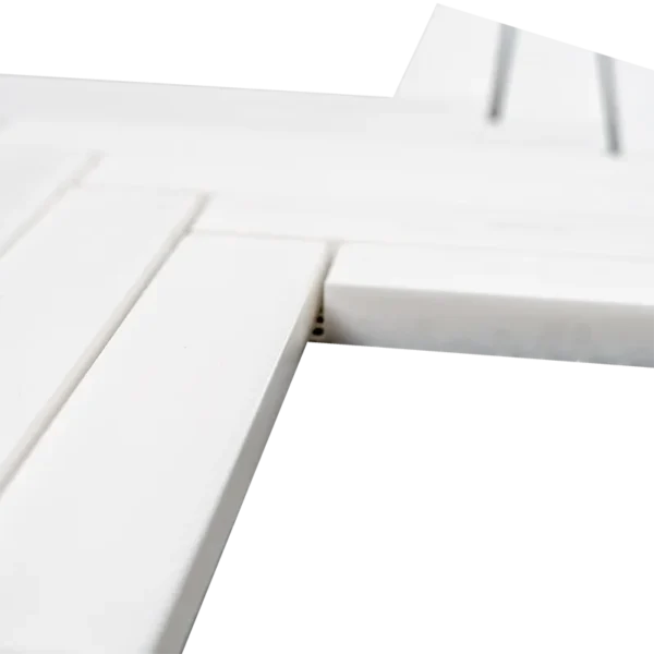 1x6 Herringbone Dolomite Mosaic Tile - Honed Finish - Image 3