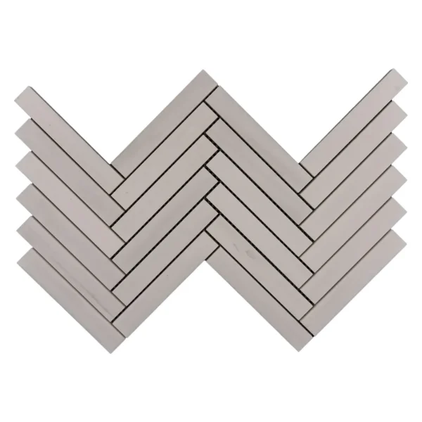 1x6 Herringbone Dolomite Mosaic Tile - Honed Finish - Image 2