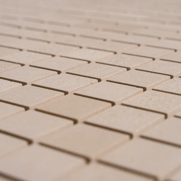 Limestone 1x1 Mosaic Tile Honed – Grid Layout of Natural Beige Stone Tiles for Bathroom and Kitchen Walls