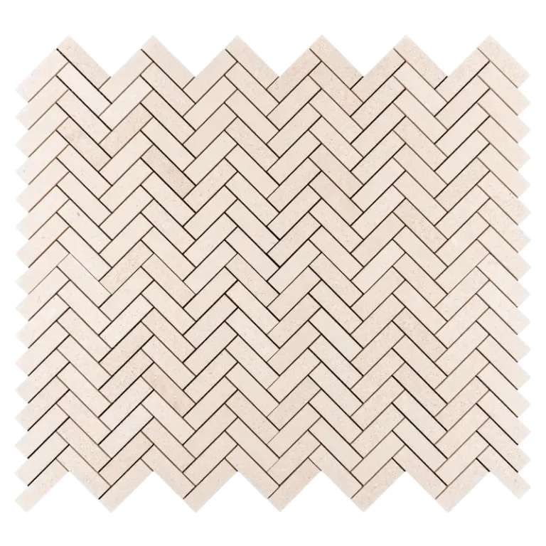 1×3 Herringbone Limestone Honed Mosaic