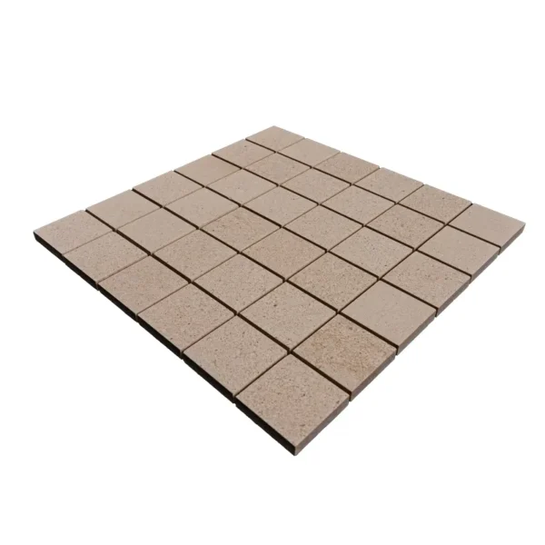 2 x 2 Limestone Honed Marble Mosaic