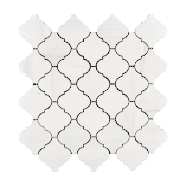 Arabesque Dolomite Polished Marble Mosaic