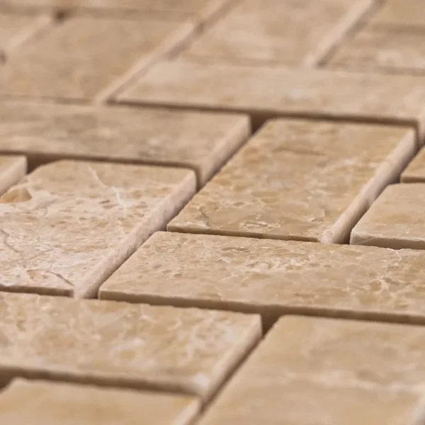 Royal Beige Herringbone Polished Marble Mosaic Tile (11.5" x 11.5") ✨ Timeless Elegance with a Classic Herringbone Pattern Upgrade your interior with the Royal Beige Herringbone Polished Marble Mosaic Tile, a sophisticated blend of warm beige tones and delicate veining. The herringbone pattern, a symbol of timeless luxury, brings depth and movement to any space, making it a perfect choice for kitchen backsplashes, bathroom walls, shower floors, accent walls, and upscale commercial interiors. The polished finish enhances the natural beauty of the marble, reflecting light and adding a touch of refined elegance. 🔹 Product Details: Material: Premium Natural Marble (Royal Beige) Tile Size: 11.5" x 11.5" (29 cm x 29 cm) Chip Size: 1" x 2" Individual Pieces Thickness: 3/8″ (10 mm) Finish: Polished (Glossy & Reflective) Color: Warm Beige with Subtle Natural Veining Pattern: Herringbone Mosaic Mesh Backing: Yes (Pre-mounted for Easy Installation) Packaging: 72 boxes / 360 pieces per order / 30.28 SQM total 🔥 Why Choose Royal Beige Herringbone Polished Marble Mosaic Tiles? ✅ Timeless Herringbone Design – Adds movement, texture, and sophistication to any space. ✅ Polished Finish – The glossy surface enhances the natural tones and veining of the marble. ✅ Versatile Applications – Ideal for bathrooms, kitchens, feature walls, and shower floors. ✅ Durable & Long-Lasting – Naturally resistant to moisture, wear, and daily use. ✅ Pre-Mounted on Mesh – Allows for quick and seamless installation. ✅ Low Maintenance – Stain-resistant and easy to clean. 🏡 Perfect for Any Space: Bathroom Walls & Shower Floors – A spa-like, modern aesthetic with a luxurious feel. Kitchen Backsplashes – A sophisticated addition that pairs well with modern and traditional kitchens. Feature Walls & Fireplaces – Enhances interiors with depth, texture, and elegance. Hotels & Commercial Interiors – Ideal for lobbies, fine dining establishments, and boutique spaces. Entryways & High-Traffic Areas – A durable yet stylish flooring solution. 🛠 Installation & Care Tips 🔹 Recommended Adhesive: Use a high-quality white thin-set mortar for optimal adhesion. 🔹 Sealing: Apply a penetrating stone sealer to protect against stains and moisture. 🔹 Cleaning: Use a pH-neutral cleaner to maintain the polished finish. 🔹 Grouting: Use non-sanded grout to prevent scratching the polished marble surface. 📦 Packaging & Ordering Information 📌 Sold By: Square meter (1 SQM per unit) 📌 Box Quantity: 72 boxes per order (30.28 SQM total) 📌 Fast & Secure Shipping – Delivered safely to your location. 📌 Bulk Discounts Available – Contact us for wholesale pricing. 🛒 Order Your Royal Beige Herringbone Polished Marble Mosaic Tile Today! Enhance your space with the classic elegance of Royal Beige Marble in a sophisticated herringbone pattern. The warm tones, premium quality, and luxurious finish make it a perfect choice for high-end residential and commercial interiors. 📞 Need Help? Contact our experts for assistance and special pricing! ✅ Click Below to Order & Elevate Your Space with Premium Marble Elegance! 🚀 1x2 Inch Herringbone - Royal Beige Polished Mosaic Tile