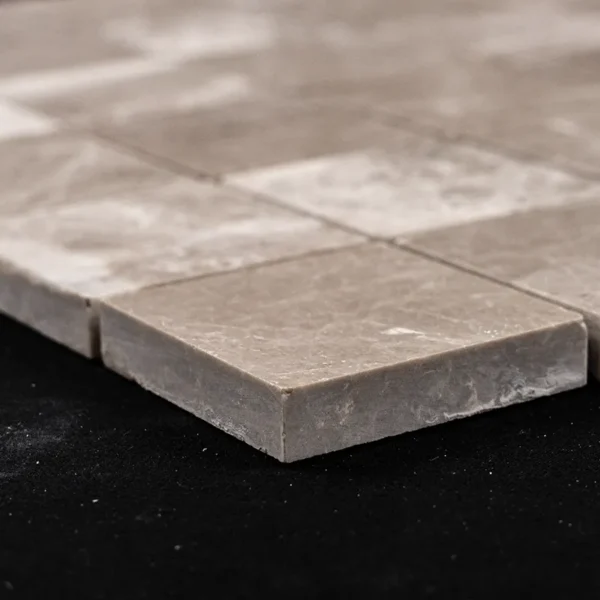 Silver Diamond 2×2 Inch Polished Luxurious Mosaic Tile –Marble Silver Gray - Image 3