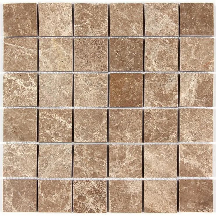 2x2 chip size beige colot mosaic tile