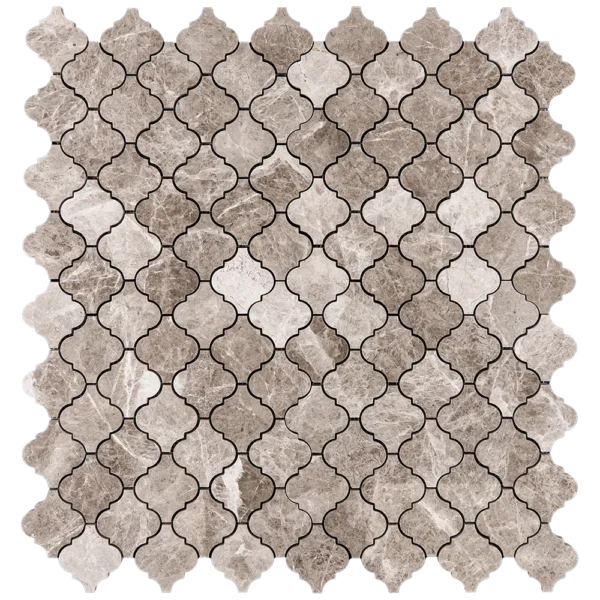 Silver Diamond Arabesque Polished