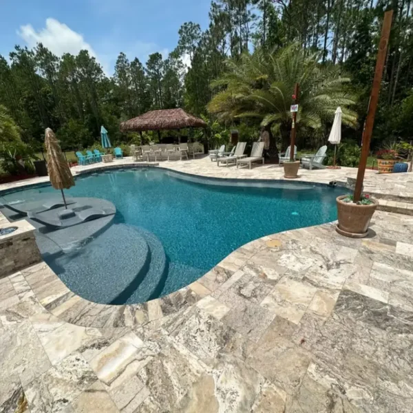 Anthic Onyx – Tumbled Travertine French Pattern Paver Set - Image 3