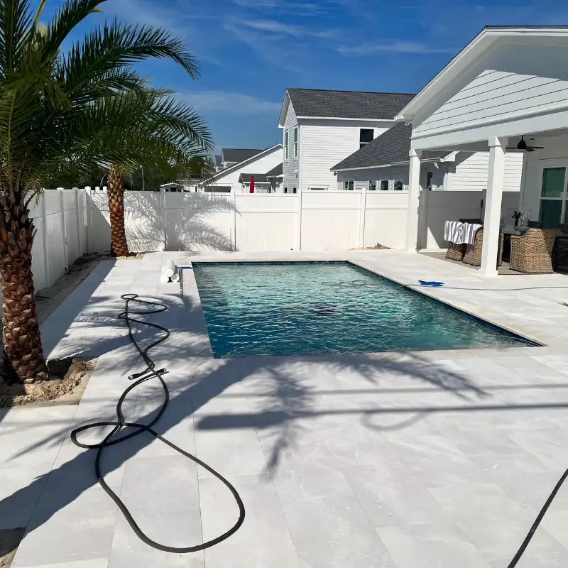 Crema Bella – French Pattern Sandblasted Marble Paver