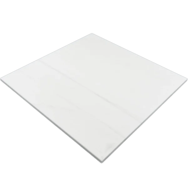 18" x 18" Bianco Dolomite Honed Bevelled Marble Tile - Image 2
