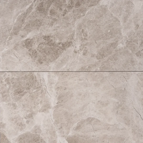Multiple Silver Diamond polished tiles laid side by side, highlighting the natural veining and glossy surface.
