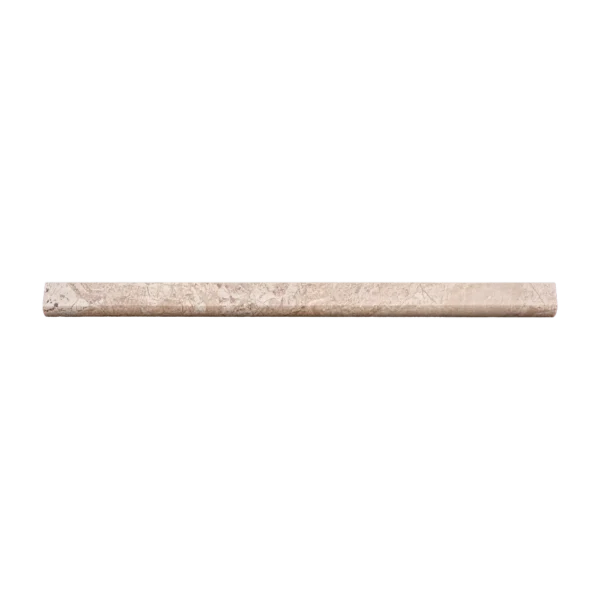 Royal Beige Marble Pencil Liner – Thin Decorative Border Trim in Polished Finish