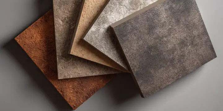 brown mosaics and tiles