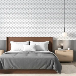 dolomite hexagon mosaic tile 2 inc living room