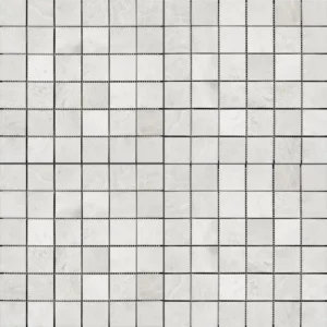 Iceberg 2″x2″ Square Honed Marble White Mosaic – 12″x12″ Sheet