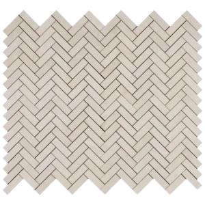 vanilla marble mosaic 1x3 inc herringbone tile (1)