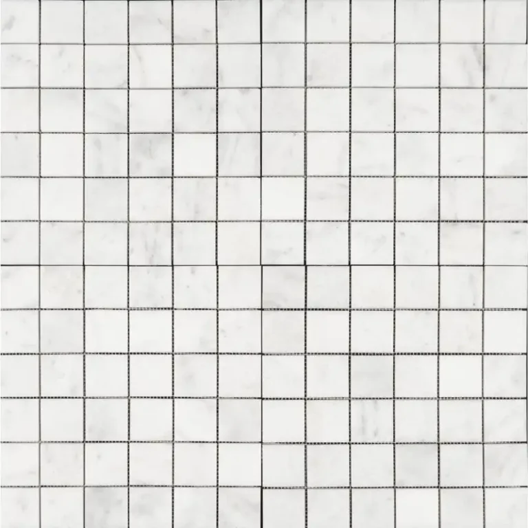 milas white 2x2 honed marble mosaic tile 12inc