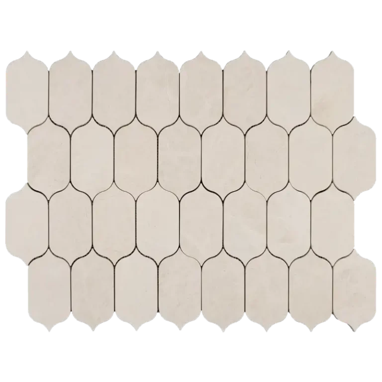 Lotus Vanilla Honed Marble Mosaic Tile (3)
