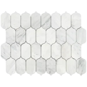 carrara white lotus marble mosaic tile