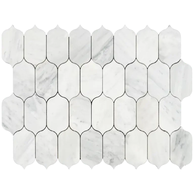 carrara white lotus marble mosaic tile