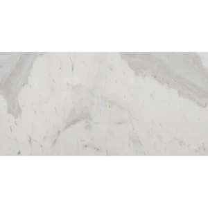 Volakas White Marble Polished Tile – 12 × 24 Straight Edge