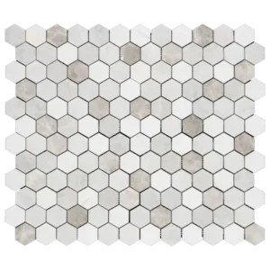 Dolomite blend 2 inch hexagon mosaic tile honed finish