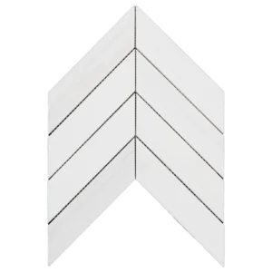 dolomite chevron honed marble mosaic tile single pattern white marble