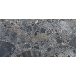 stella marble tile dark breccia pattern full surface view 12x24 honed