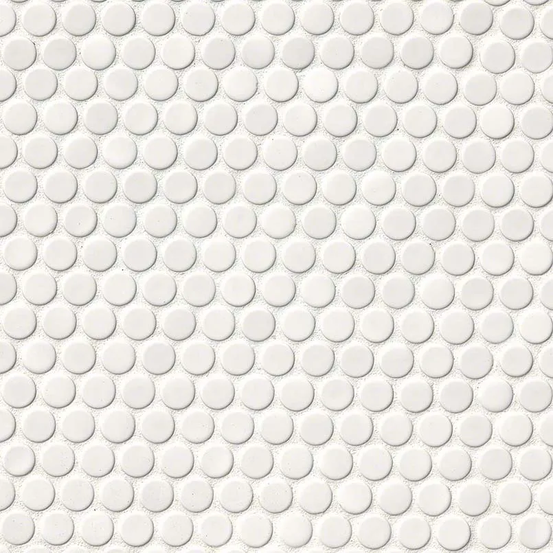 penny round mosaic tile pattern