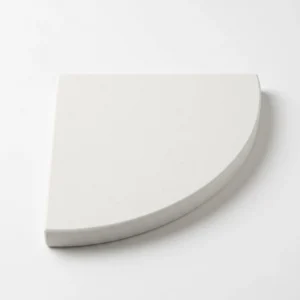 Snow White Marble Corner Shelf 9 Inch Polished