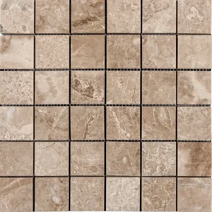 Royal Beige 2x2 Polished Marble Mosaic Tile 12x12 Sheet
