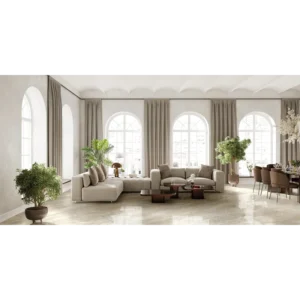 Bernini Cream 12x24 Porcelain Tile Natural Rectified gallery image 1