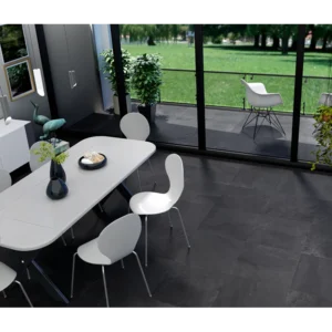 Berwyn Charcoal 12x24 Porcelain Tile Natural Rectified gallery image 1