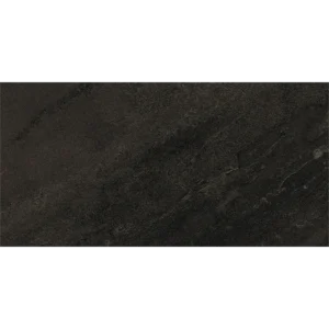 Berwyn Charcoal 12x24 porcelain tile in a deep charcoal tone with a natural matte finish and rectified edges