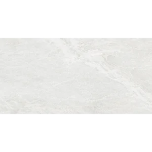Capraia White 12x24 polished porcelain tile with rectified edges