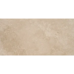 Happy Floors Cipriani Almond 12x24 porcelain tile in a warm beige tone with a natural matte finish and pressed edges