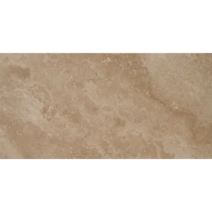 Happy Floors Cipriani Noce 12x24 porcelain tile in warm noce brown with a natural matte finish