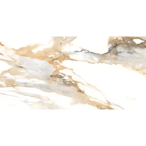 Happy Floors Crash Beige 12x24 polished porcelain tile with rectified edges