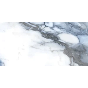 Crash Blue 12x24 porcelain tile with a natural matte finish and rectified edges