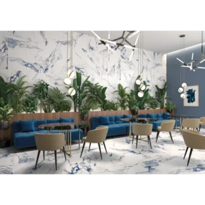Crash Blue 12x24 Porcelain Tile Polished Rectified gallery image 1
