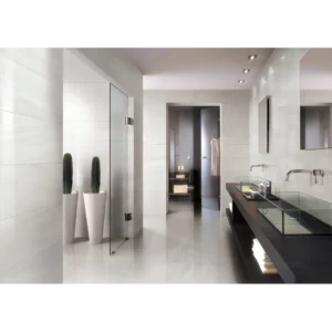Dolomite White 12x24 Porcelain Tile Polished Rectified gallery image 1