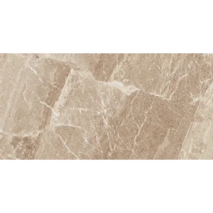 Flint Walnut 12x24 porcelain tile in a warm walnut tone with a natural matte finish and rectified edges