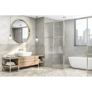 Happy Floors Bernini Cream 12x24 Porcelain Tile Polished Rectified gallery image 1