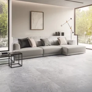 Happy Floors Eva Silver Pebble 12x24 Porcelain Tile Natural Rectified gallery image 1
