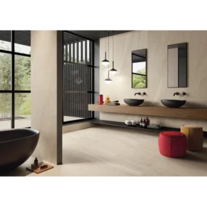 Happy Floors Limerock A 12x24 Porcelain Tile Natural Rectified gallery image 1