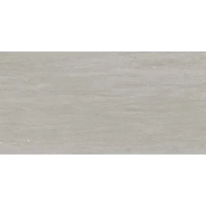 Intricate Bianco Veincut 12x24 porcelain tile with a matte finish and rectified edges