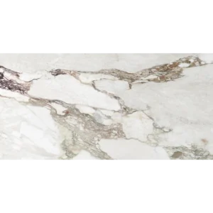 Kobe Calacatta Viola 12x24 polished rectified porcelain tile swatch