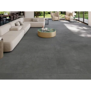 Lunar Black Matte 12x24 Porcelain Tile Rectified gallery image 1