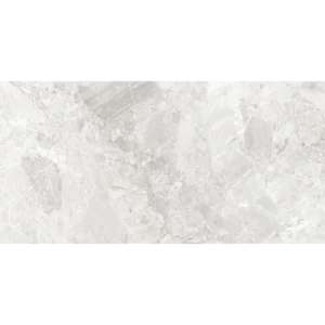 Happy Floors Mun White 12x24 porcelain tile in a natural matte finish with rectified edges